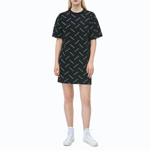 Calvin Klein dámské černé mikinové šaty Diagonal - M (0GJ)